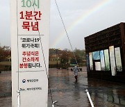 무지개 뜬 제주4·3 희생자 추념식장