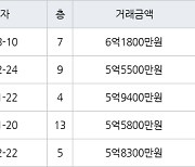 성남 야탑동 야탑장미마을현대 41㎡ 6억1800만원에 거래