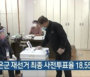 보은군 재선거 최종 사전투표율 18.55%