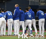 '완패' 삼성 '아쉬운 마음으로 팬들에게 인사' [MK포토]