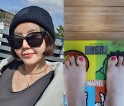 황혜영, 48.4→45.8kg..벌써 2.6kg 감량 성공 "떡 3개 먹고도 잘 유지"