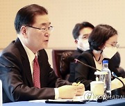 [속보]정의용 "중국은 한국의 한반도 비핵화 정책 지지"