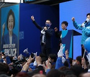 집중유세하는 박영선 더불어민주당 서울시장 후보