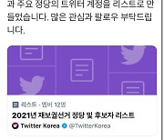 트위터도 재보선 열풍..트윗 520만 건, 관심 집중