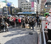 막바지 유세하는 오세훈