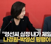 [영상] 나경원 "박영선 심정 누구보다 잘 알아"..평행이론 재주목