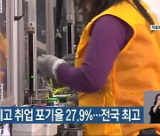 전북 직업계고 취업 포기율 27.9%..전국 최고