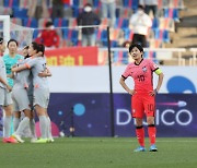 한국 여자축구, 중국에 1-2 패배
