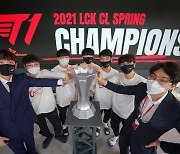 T1, 2021 LCK CL 스프링 우승..'로치' 김강희 MVP