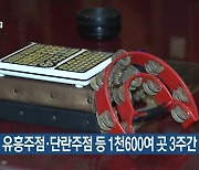 인천 유흥주점·단란주점 등 1천600여 곳 3주간 영업 금지