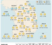 [표] 주말 레저 날씨 (4월 10일~4월 11일)