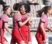 여자 축구대표팀, 중국 도착 후 코로나19 전원 음성..'텃세' 없었다