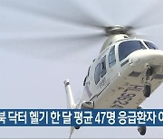 전북 닥터 헬기 한 달 평균 47명 응급환자 이송