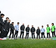 중국과 올림픽 PO2차전 앞둔 여자축구팀