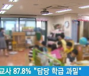 유치원 교사 87.8% "담당 학급 과밀"