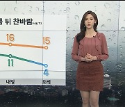 [날씨] 전국 봄비 흠뻑..내일 낮부터 찬바람 강해져