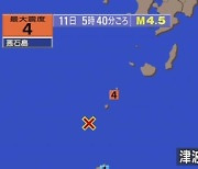 대지진 전조?..日가고시마현서 지진 199회 관측