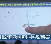 "세월호 항적 전송에 문제..해수부도 잘못 표기"
