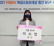 이소영, MBN 여성스포츠대상 3월 MVP