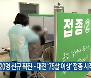 대전·세종·충남 20명 신규 확진..대전 '75살 이상' 접종 시작