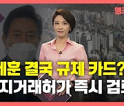 [뉴있저] '집값 들썩'에 오세훈 '토지거래허가제' 검토..주호영만 머쓱?