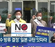 '원전 오염수 방류 결정' 일본 규탄 잇따라