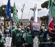 ITALY ALITALIA WORKERS PROTEST