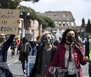 ITALY ALITALIA PROTEST