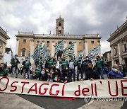ITALY ALITALIA PROTEST