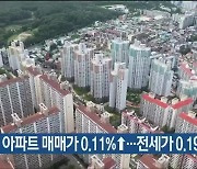이번 주 울산 아파트 매매가 0.11%↑..전세가 0.19%↑
