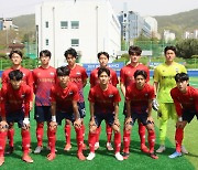 '최민혁 멀티골' 김천상무 U-18, 충남아산에 4-2 승리..U-15팀은 패배