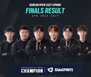 레인보우식스 시즈 한국 챔피언은 SGA eSPORTS