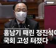 까칠한 홍남기, 여야 모두에 쏘아댔다..심상정 "진정하라"