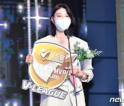 김연경, 통산 4번째 정규리그 MVP.. 女통산 2번째 비우승팀서 선정