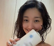 '전용진♥' 김빈우, 샤워 직후 수건만 두른 채 상큼 미소..애둘맘의 섹시美