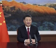 기후회의 참석하는 시진핑.."미·중 협력·中 주도적 역할 강조"