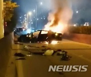 테슬라 중국서 잇딴 악재..차량 충돌사고로 운전자 사망