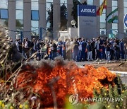 SPAIN AIRBUS PROTESTS