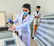 코로나19 방역에 나선 북한 청진시 제1인민병원