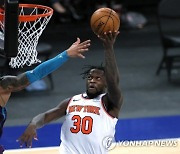 '랜들 연장전 포함 40점' NBA 뉴욕, 애틀랜타 극적으로 꺾고 8연승