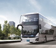 Hyundai Motor's electric double-decker bus goes to work