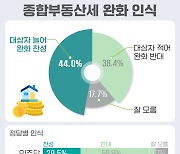 [그래픽뉴스]종부세 완화? 찬성 44.0% vs 반대 38.4%