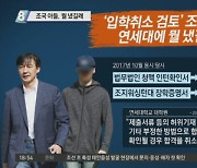 '입학취소 검토' 조국 아들, 뭘 냈길래