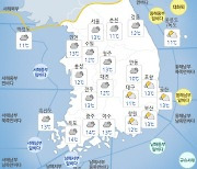 [내일날씨]오후부터 맑은 하늘..낮 25도 내외의 봄날씨