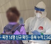 청주·옥천 14명 신규 확진..충북 누적 2,542명