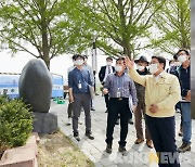 오세현 아산시장, 이순신 장군 '백의종군 둘레길 조성' 사업장 방문