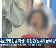 강원도 4개 시군, 9명 신규 확진..홍천 27일까지 급식중단