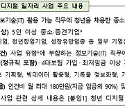 '청년 디지털 일자리' 6만명 추가 지원..참여기업 모집