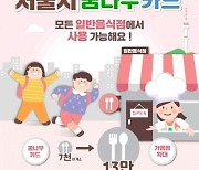서울시, 아동급식카드 사용처 모든 음식점으로 확대