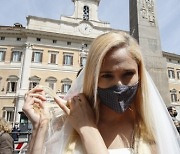 ITALY PROTEST PANDEMIC CORONAVIRUS COVID19